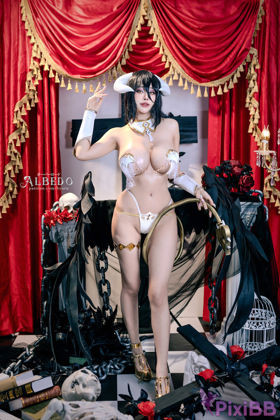 Byoru Albedo Lingerie Overlord PixiBB.COM 001