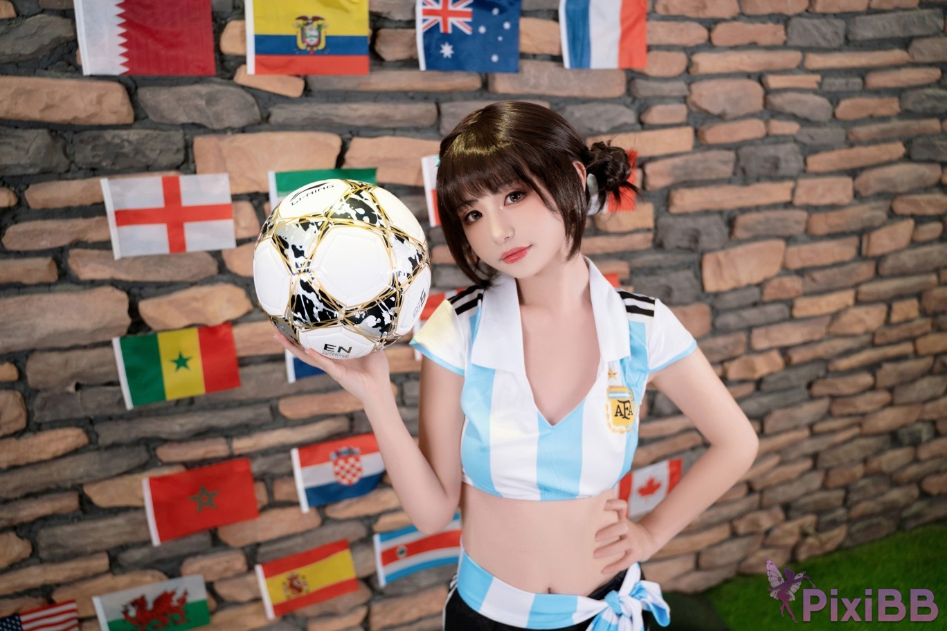 Coser Nekokoyoshi and kinngyo Football Babes PixiBB.COM 014