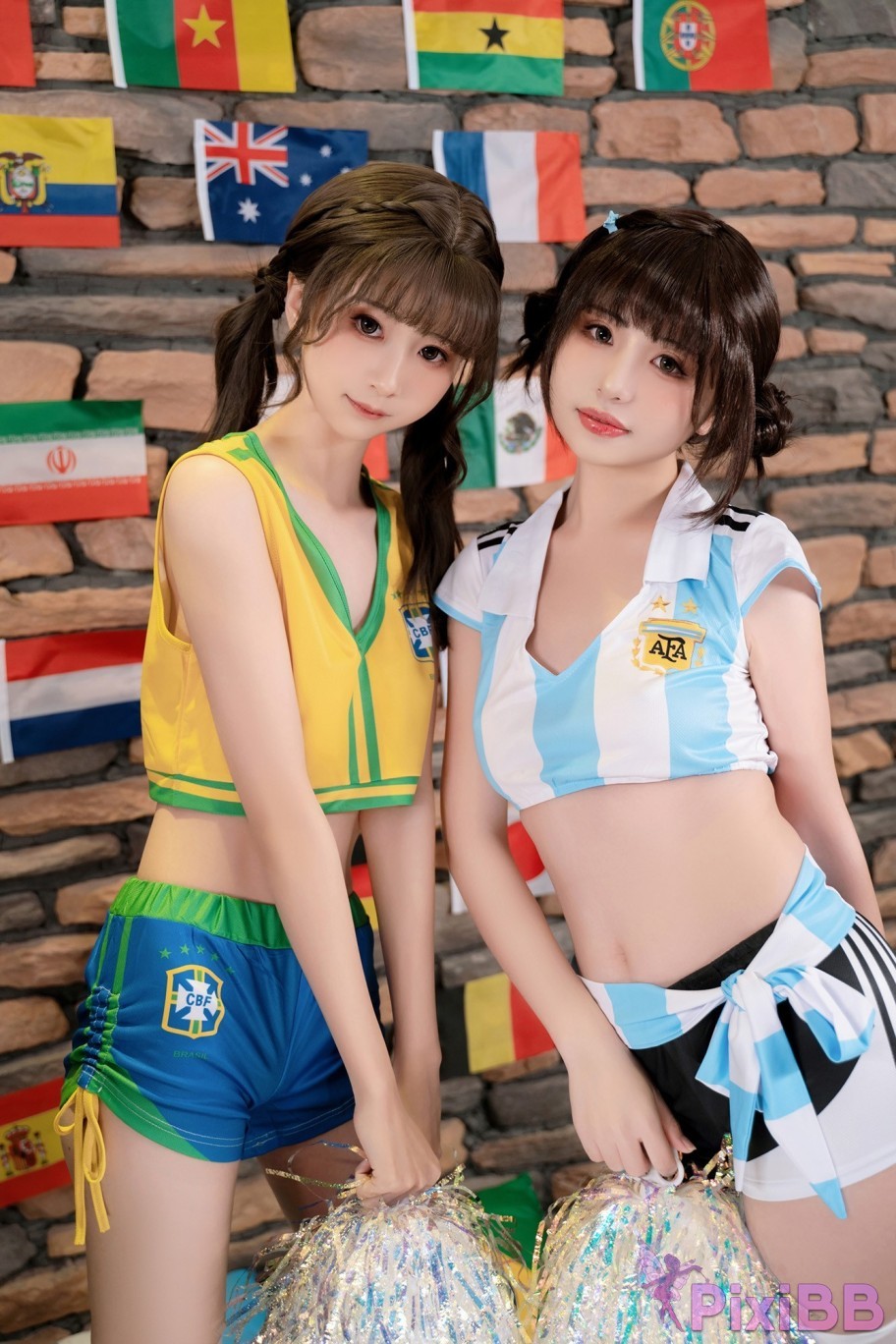 Coser Nekokoyoshi and kinngyo Football Babes PixiBB.COM 016