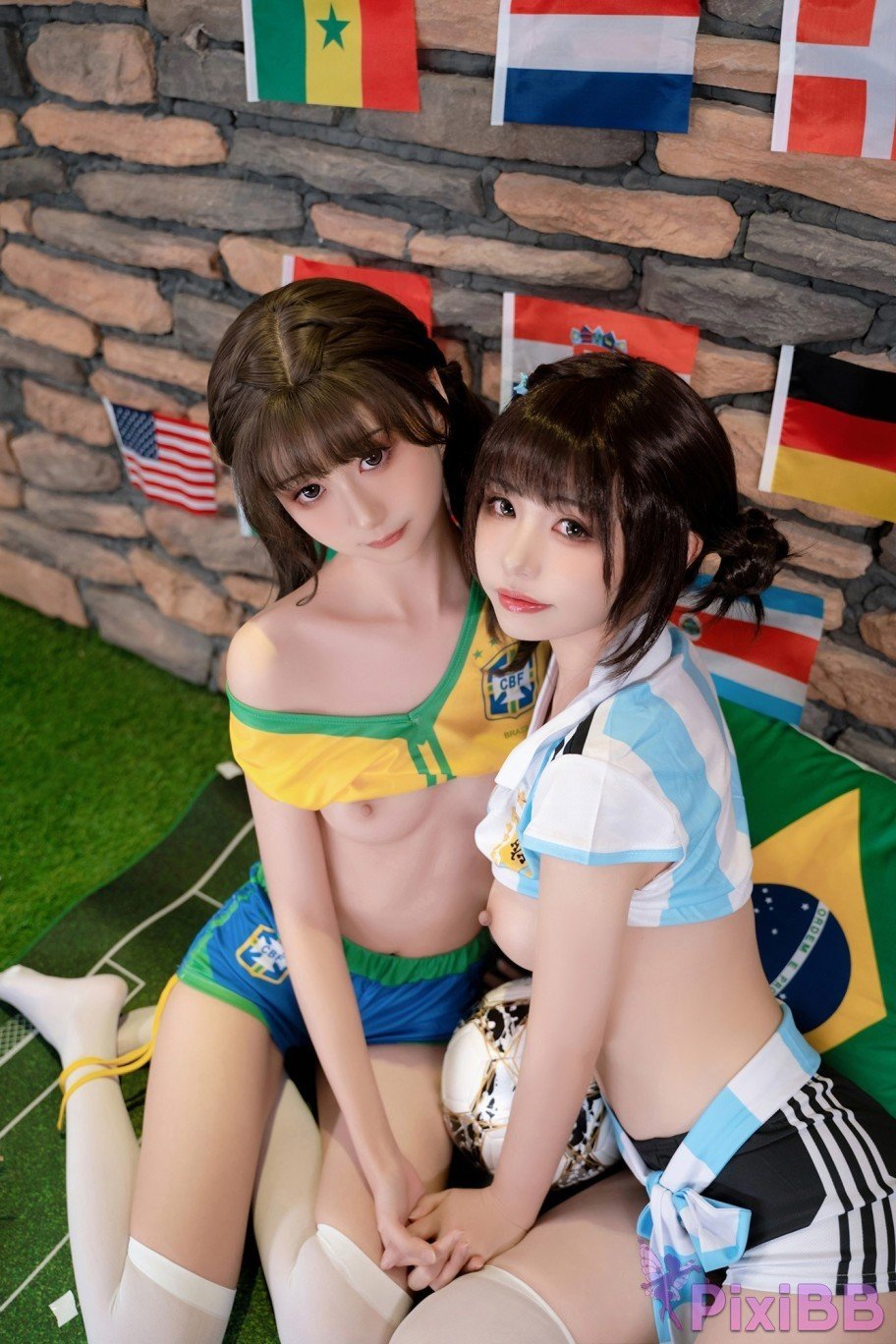 Coser Nekokoyoshi and kinngyo Football Babes PixiBB.COM 039