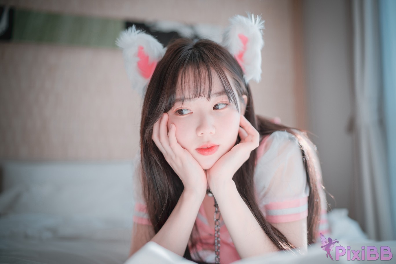 DJAWA Photo Myu a Catgirl in Pink PixiBB.COM 023