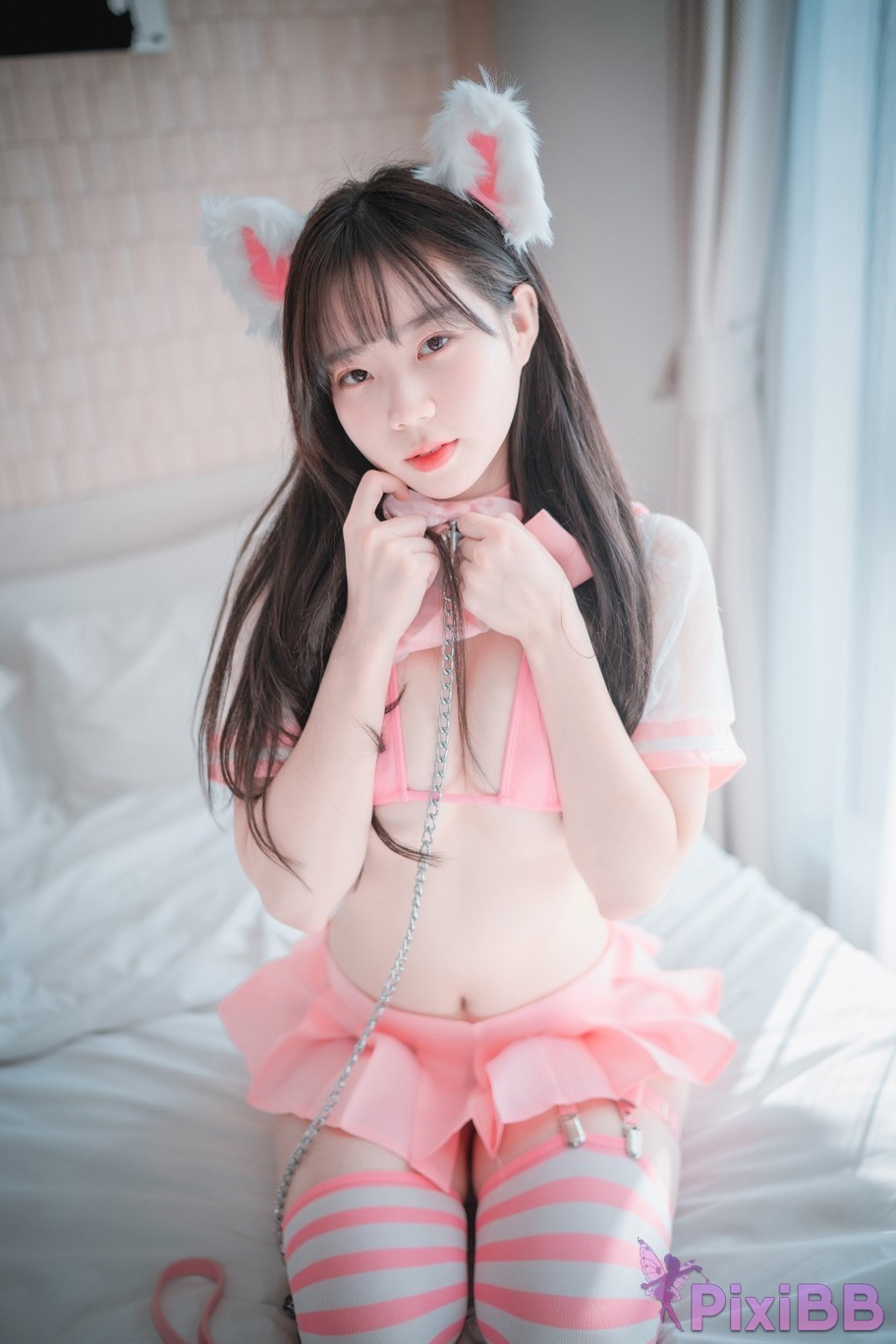 DJAWA Photo Myu a Catgirl in Pink PixiBB.COM 028